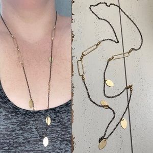 NWOT! Hammered metal boho necklace!